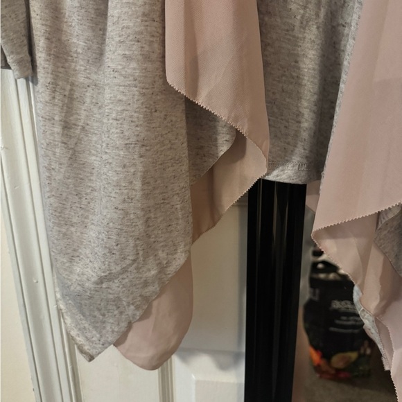 Brixton Ivy XL Women's Gray and Pink Open Front Cardigan - Picture 2 of 6
